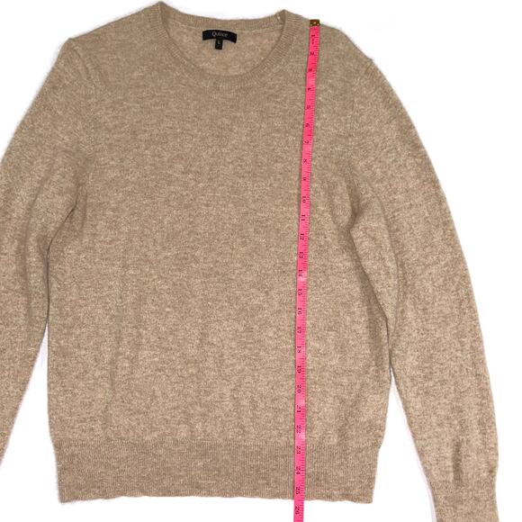 Quince Mongolian Cashmere Oatmeal Crewneck Sweater Size Large - Picture 13 of 14
